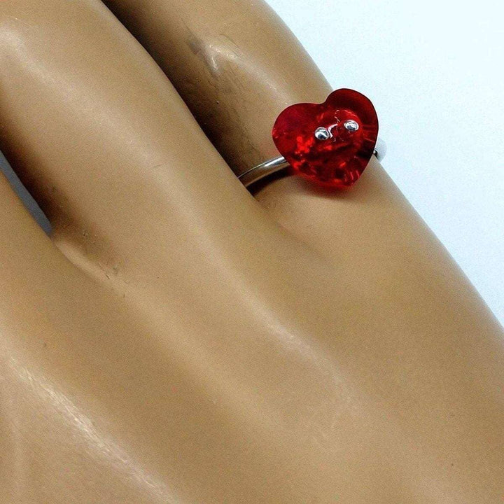 AMD1008Red Sparkly Sterling Silver Swarovski Crystal Heart Bling Ring JewelryRings$ 43.00Alexa Martha Designs