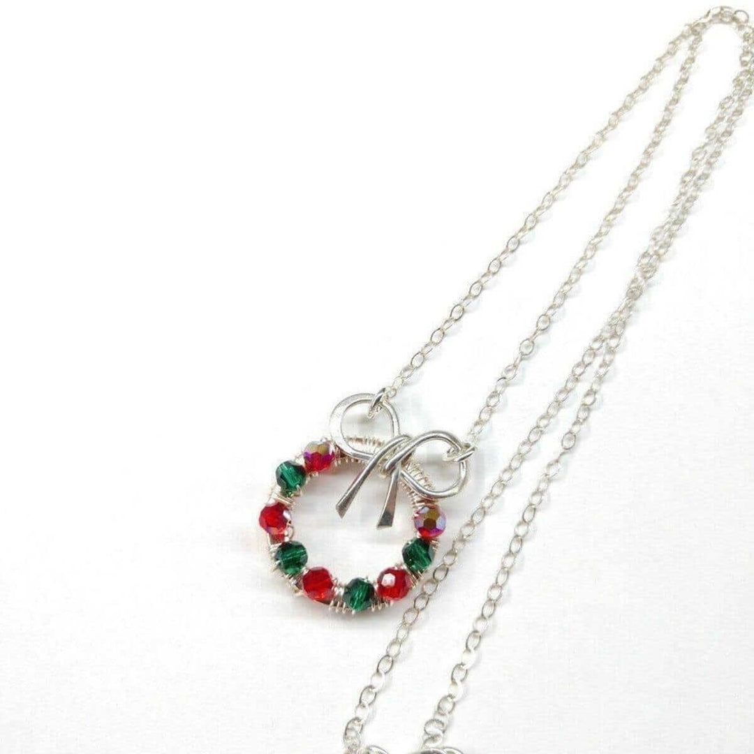 AMD1186 Limited Edition Red And Green Crystal WreathJewelryNecklaces$ 84.00Alexa Martha Designs
