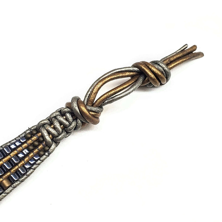 AMD1033Men's Tree of Life Earth Colored Beaded Leather Wrap Bracelet JewelryBracelet$ 112.00Alexa Martha Designs