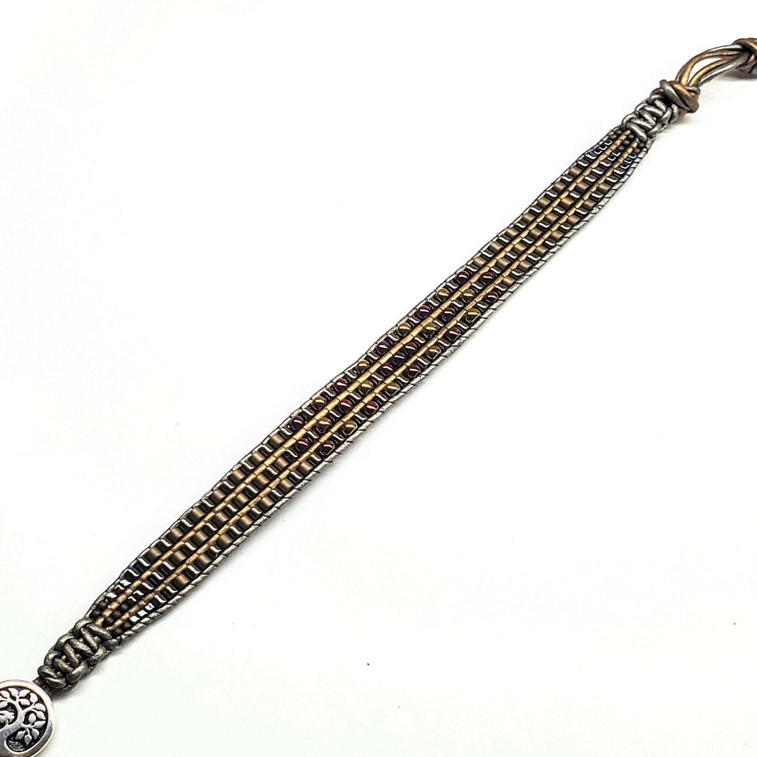 AMD1033Men's Tree of Life Earth Colored Beaded Leather Wrap Bracelet JewelryBracelet$ 112.00Alexa Martha Designs