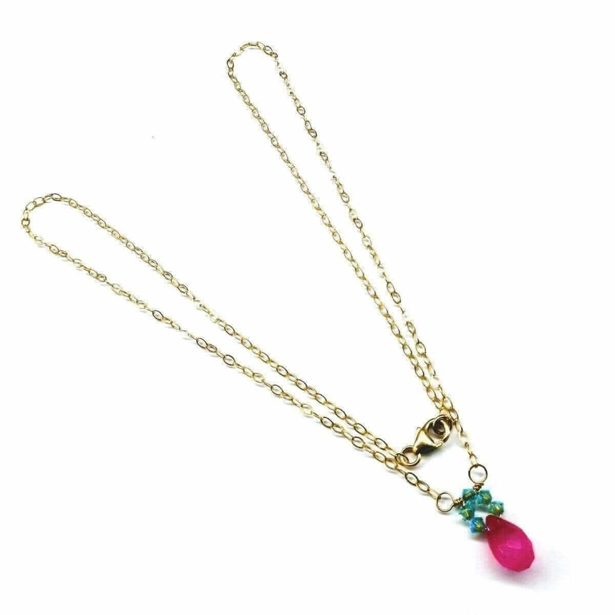 products/Pink-Gemstone-Drop-and-Turquoise-Crystal-14-K-Gold-Filled-NecklaceAMD1030JewelryNecklace.jpg