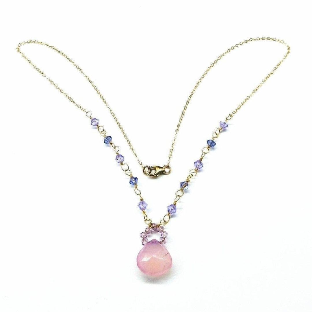 AMD110814 KT Gold Filled Purple Chalcedony Drop Necklace JewelryNecklace$ 77.00Alexa Martha Designs
