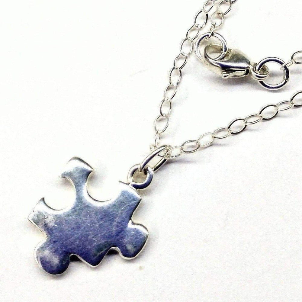 AMD1089 Sterling Silver Autism Awareness Puzzle Piece Cable Chain NecklaceJewelryNecklace$ 71.00Alexa Martha Designs