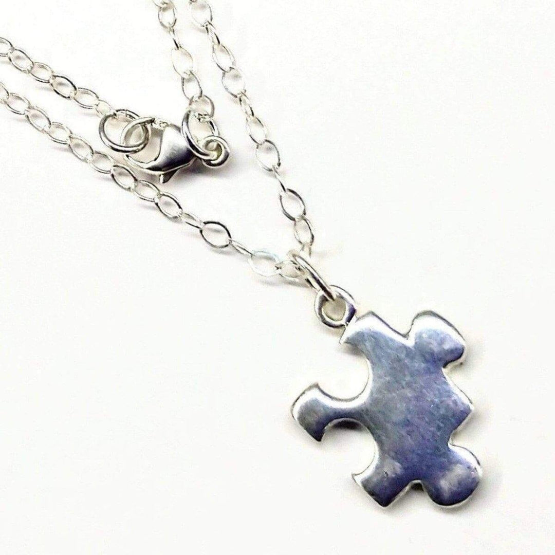 AMD1089 Sterling Silver Autism Awareness Puzzle Piece Cable Chain NecklaceJewelryNecklace$ 71.00Alexa Martha Designs