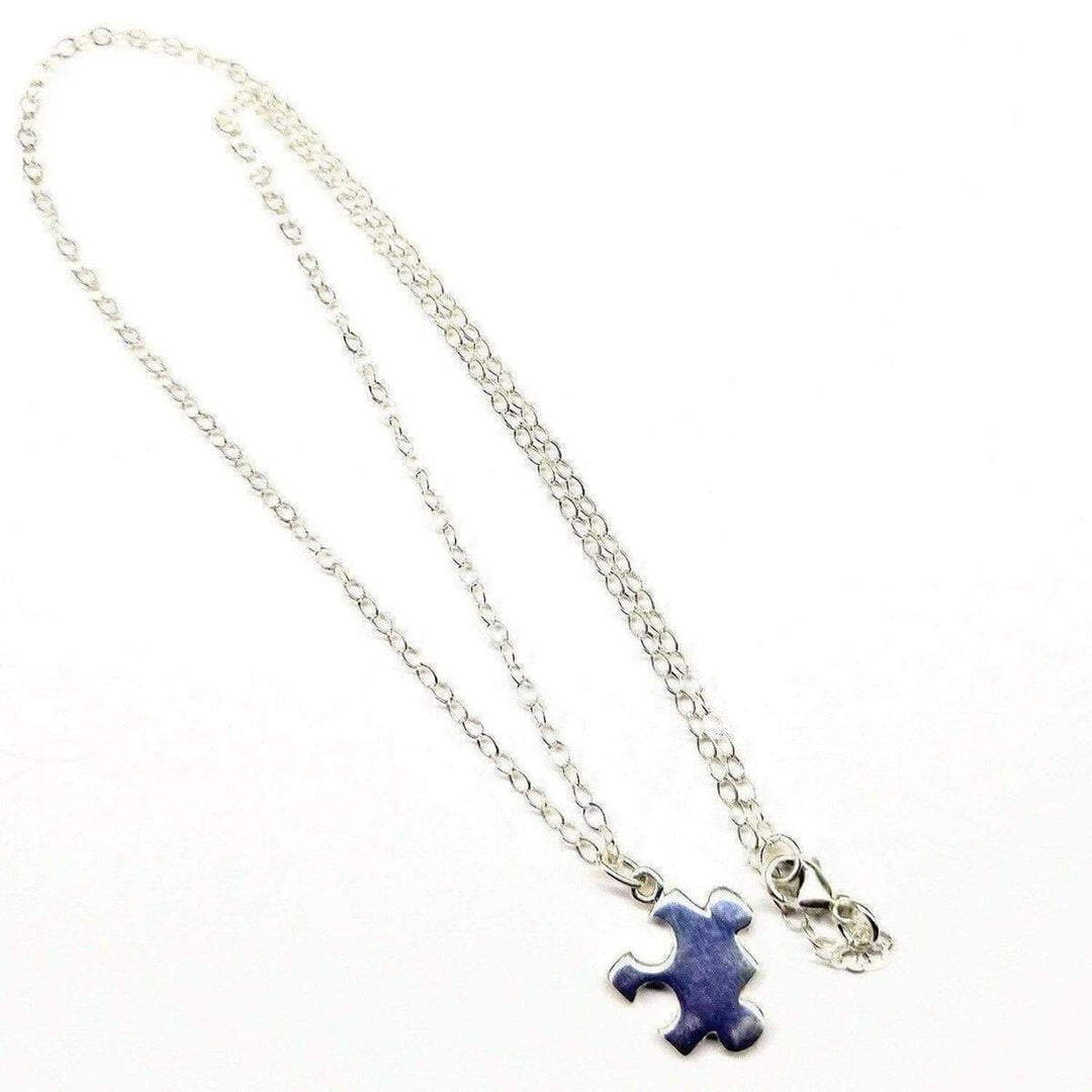 AMD1089 Sterling Silver Autism Awareness Puzzle Piece Cable Chain NecklaceJewelryNecklace$ 71.00Alexa Martha Designs