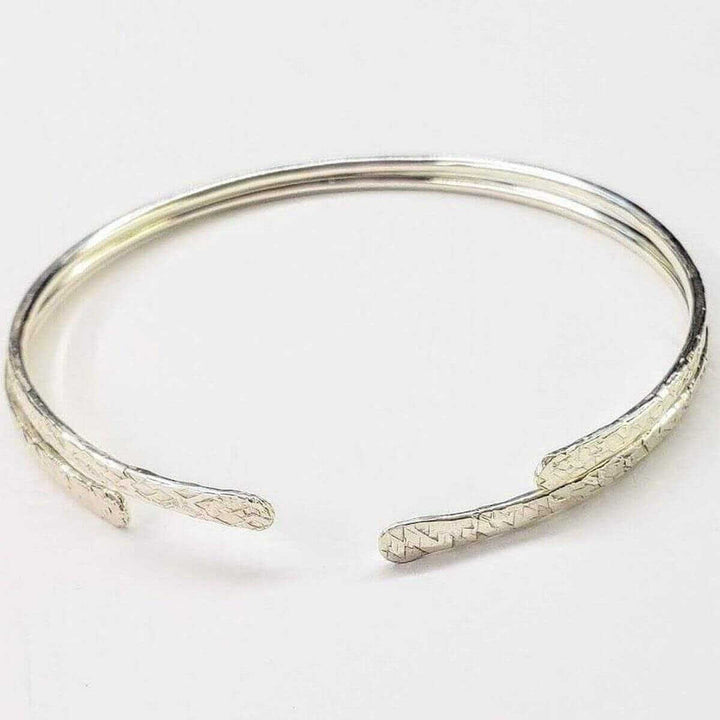 AMD1157-2 Hammered Sterling Silver Open Bangle Alexa MarthaJewelryBracelet$ 85.00Alexa Martha Designs