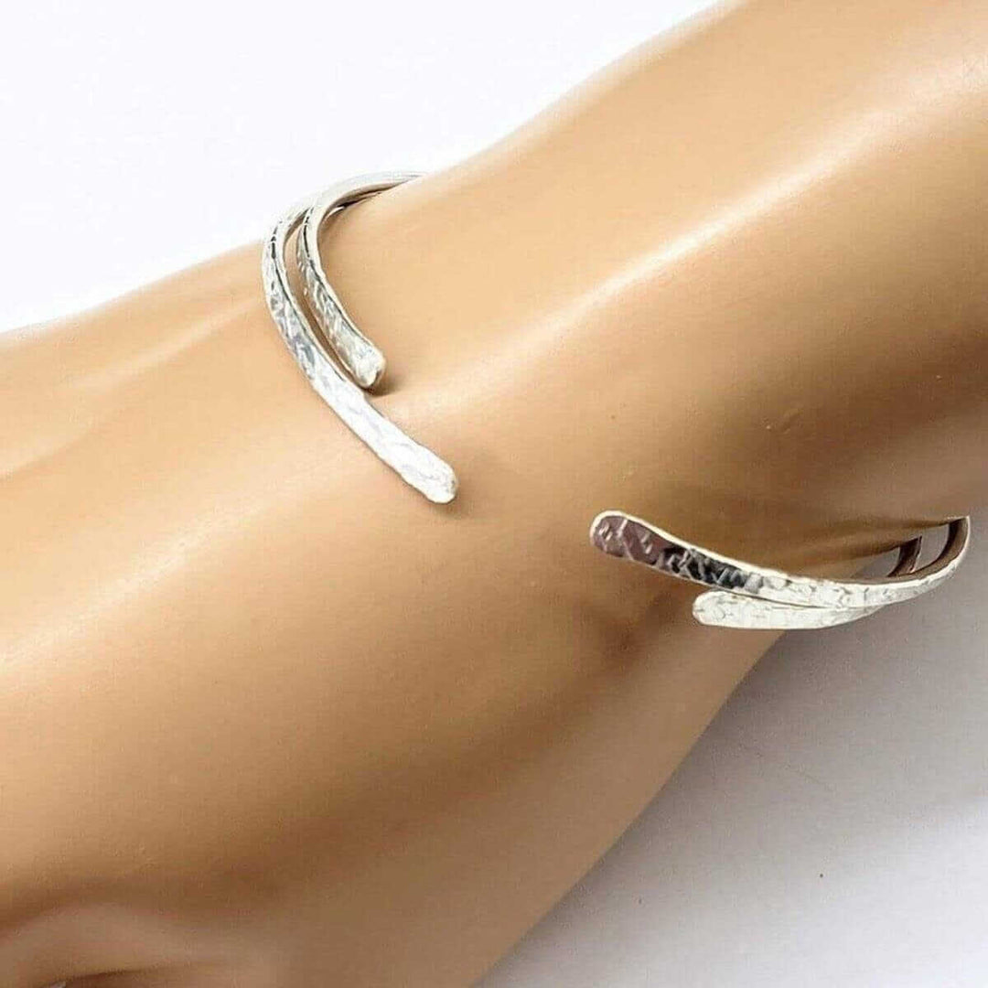 AMD1157 Hammered Sterling Silver Open Bangle Alexa MarthaJewelryBracelet$ 45.00Alexa Martha Designs