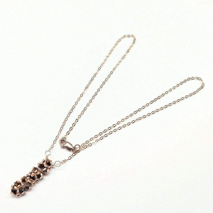 AMD1024Super Sparkly Beaded Rose Gold Crystal Vertical Bar NecklaceJewelryNecklace$ 69.00Alexa Martha Designs