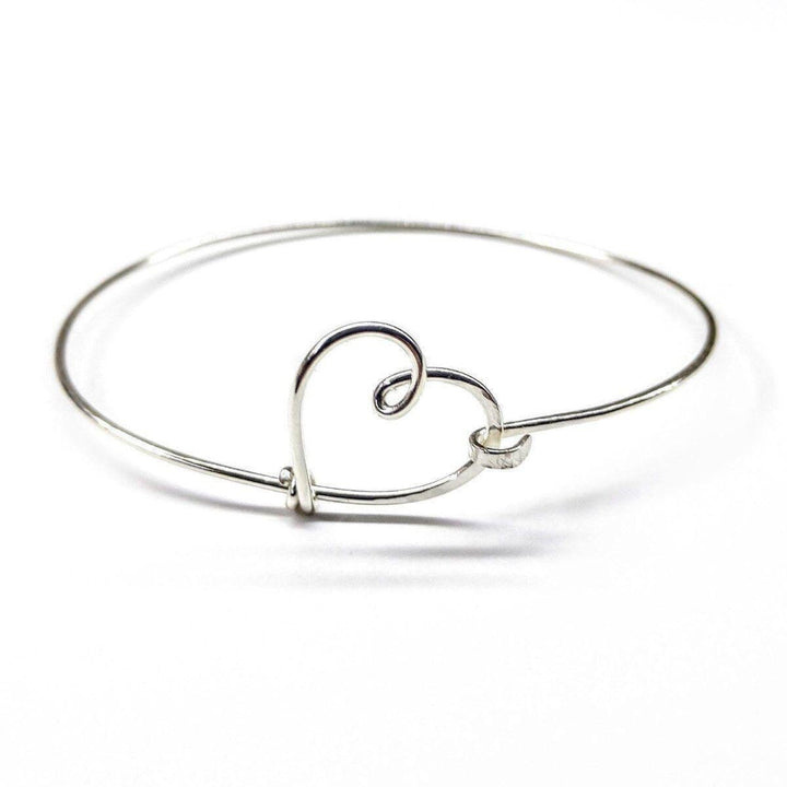 AMD1202-2 Wire Wrapped Heart Bangle in Sterling Silver AlexaJewelryBracelet$ 62.00Alexa Martha Designs