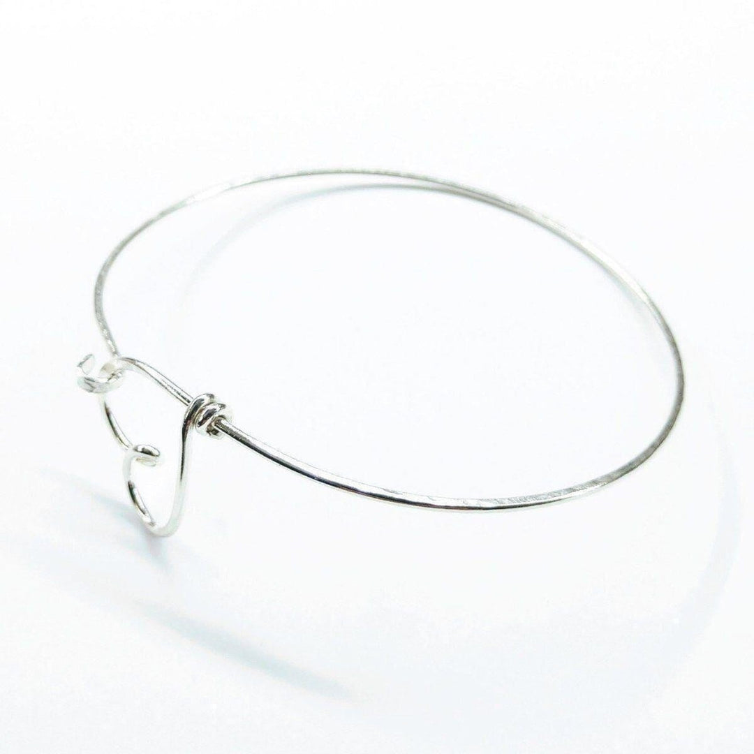AMD1202-2 Wire Wrapped Heart Bangle in Sterling Silver AlexaJewelryBracelet$ 62.00Alexa Martha Designs