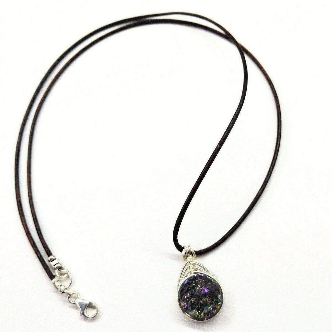 AMD1083 Wire Wrapped Rainbow Druzy Necklace Alexa MarthaJewelryNecklace$ 48.00Alexa Martha Designs