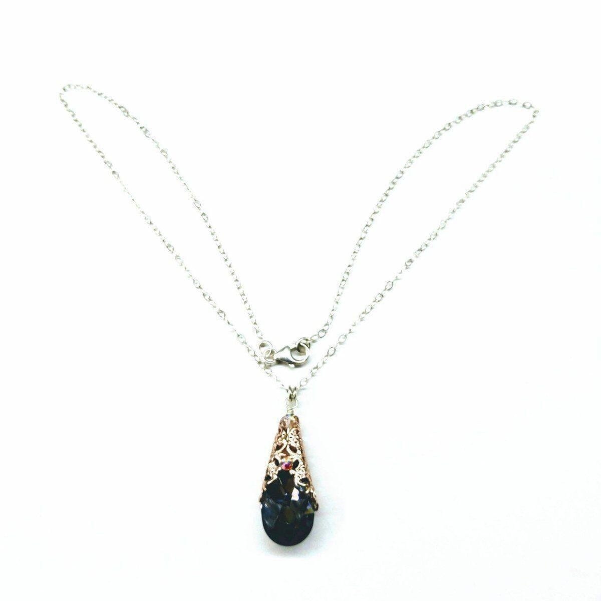 Dana Rebecca 'Sylvie Rose' Black Diamond Bar Necklace DR-N244