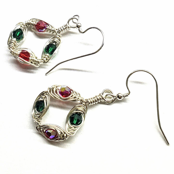 Limited Edition 2023 Red and Green Christmas Holiday Earrings Earrings Alexa Martha Designs 