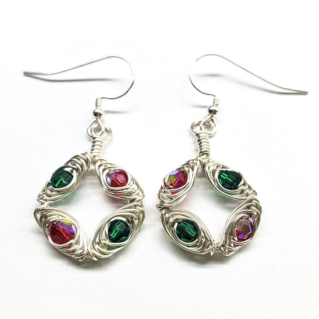 Limited Edition 2023 Red and Green Christmas Holiday Earrings Earrings Alexa Martha Designs 