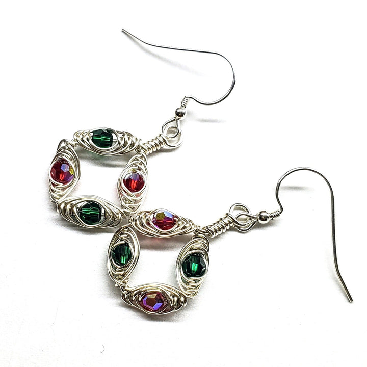 Limited Edition 2023 Red and Green Christmas Holiday Earrings - Earrings - Alexa Martha Designs   