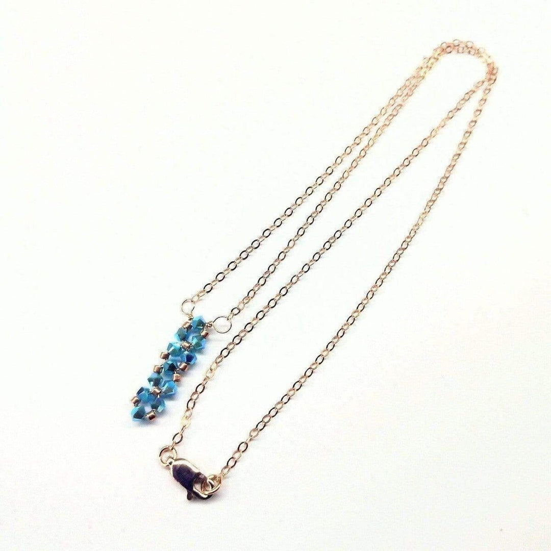 Tiny Super Sparkly Rock Candy Crystal Bar Necklace - Necklace - Alexa Martha Designs   