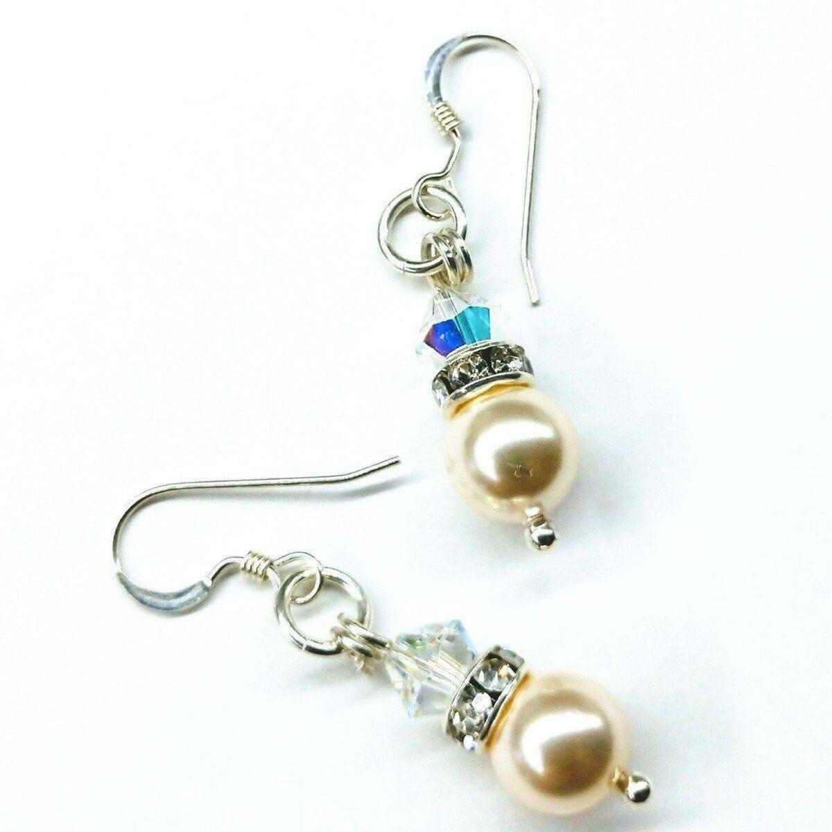 Handcrafted earrings with Swarovski crystal outlets